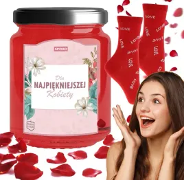 prezent-skarpetki-w-sloiku-dzien-kobiet-roz-38-41-najpiekniejsza-kobieta