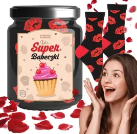 prezent-skarpetki-w-sloiku-dzien-kobiet-roz-38-41-dla-super-babeczki