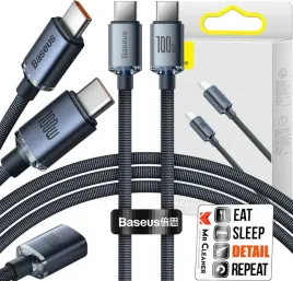 baseus-szybki-kabel-do-ladowania-przewod-usb-c-typ-c-100w-5a-1-2m-czarny