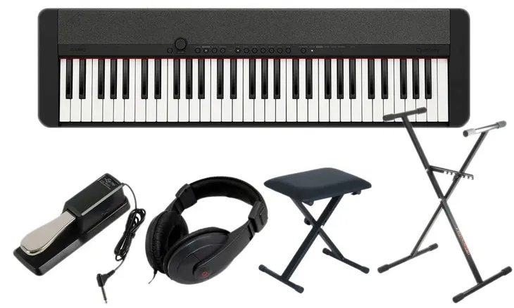 CASIO CT-S1 BK CZARNE 61 KLAWISZY PIANINO DO NAUKI ZESTAW 2