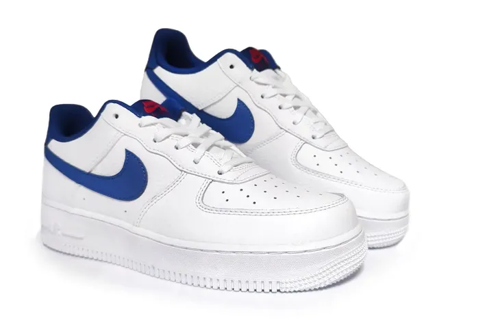 NIKE Air Force 1 GS CT3839 101 WHITE/DEEP ROYAL BLUE r.38