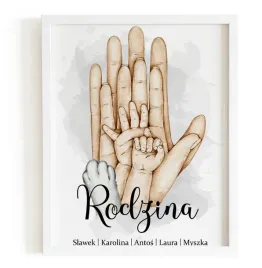 obrazy-w-ramie-plakat-ramka-dlonie-rodzina-milosc-a3-prezent-dziecko-pr-11