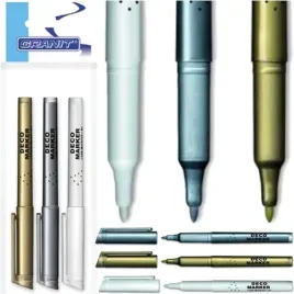 markery-wodoodporne-granit-deco-3szt-dekoracyjne-artystyczne-srebrny-zloty