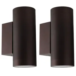 klighten-2-sztuki-lampa-zewnetrzna-gu10-ip65-brazowa-bez-zarowek