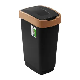 kosz-na-smieci-do-segregacji-klip-czarny-50-l-z-brazowa-klapa