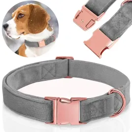 solidna-obroza-welurowa-dla-psa-regulowana-miekka-rose-gold-35-55cm-l-xl