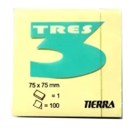 bloczek-karteczki-samoprzylepne-tres-kostka-75x75mm-100-kartek
