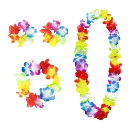 zestaw-hawajski-naszyjnik-opaska-na-glowe-bransoletki-kwiaty-hawajskie