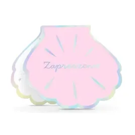 zaproszenia-muszla-ocean-perla-6-szt-zestaw-koperta-urodziny