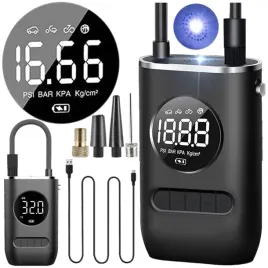 bezprzewodowa-pompka-elektryczna-kompresor-samochodowy-rowerowy-4000mah-lcd