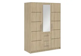 szafa-z-lustrem-szuflady-147cm-dab-sonoma