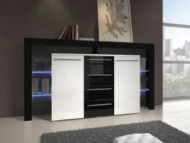 komoda-z-nadstawka-bialy-czarny-polysk-w-10-dni