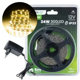 tasma-led-pasek-12v-24w-300led-smd-2835-neutralna-8mm-5m-zasilacz-zestaw