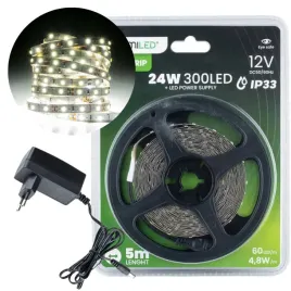 tasma-led-pasek-12v-24w-300led-smd-2835-zimna-8mm-5m-zasilacz-zestaw