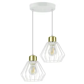 lampa-wiszaca-zyrandol-loft-druciany-biala-zlota