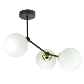 lampa-wiszaca-sufitowa-zyrandol-czarna-zlota-kule