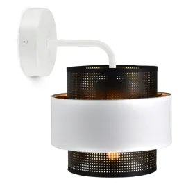 lampa-scienna-kinkiet-glamour-biala-czarna-zlota