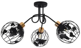 lampa-sufitowa-zyrandol-plafon-czarna-z-miedzia-3-x-globus-e27-led