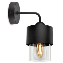 lampa-scienna-kinkiet-klosz-metal-szklo-transparen