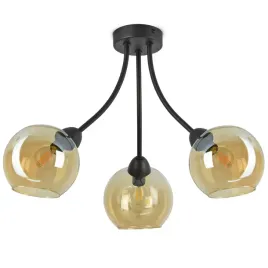 lampa-sufitowa-plafon-trzy-szklane-kule-miod-led