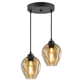 lampa-wiszaca-zyrandol-plafon-2-klosze-miod-led
