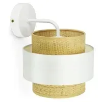 lampa-scienna-kinkiet-biala-rattan-k1-kleo-led