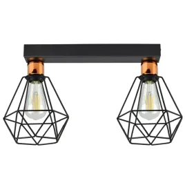 lampa-wiszaca-zyrandol-plafon-diament-miedz-led