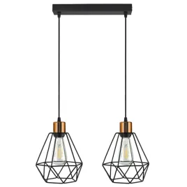 lampa-wiszaca-zyrandol-plafon-diament-miedz-led