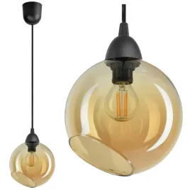 lampa-wiszaca-zyrandol-szklana-kula-miod-e14-led