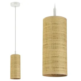 lampa-wiszaca-zyrandol-abazur-tuba-rattan-led-e27