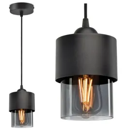 lampa-wiszaca-zyrandol-klosz-metal-szklo-grafit