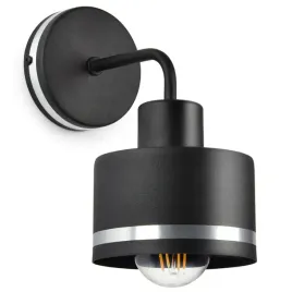 lampa-scienna-kinkiet-loft-czarna-led-srebrne-pasy