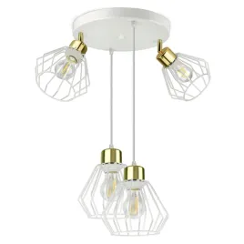 lampa-plafon-zyrandol-glamour-biala-zlota-led