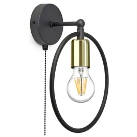 lampa-scienna-kinkiet-ring-zloty-miedz-chrom-e27