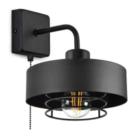 lampa-scienna-kinkiet-czarna-z-wlacznikiem-loft