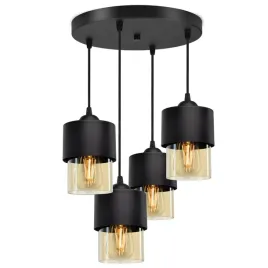 lampa-wiszaca-zyrandol-klosze-metal-szklo-miod-led
