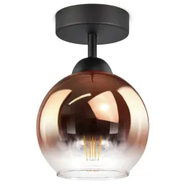 lampa-plafon-zyrandol-kula-miedz-transparent-led