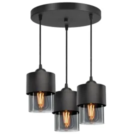 lampa-wiszaca-zyrandol-klosze-metal-szklo-grafit