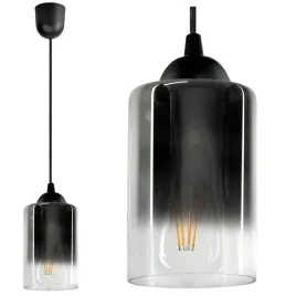 lampa-wiszaca-szklana-tuba-grafit-transparent-led