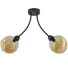 lampa-sufitowa-plafon-dwie-szklane-kule-miod-led