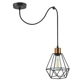 lampa-wiszaca-zyrandol-pajak-diament-miedz-led