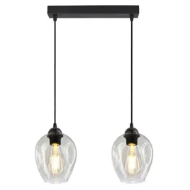 lampa-wiszaca-zyrandol-plafon-2-klosze-transparent
