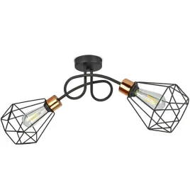 lampa-wiszaca-zyrandol-plafon-diament-miedz-led