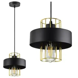 lampa-wiszaca-zyrandol-plafon-czarny-bialy-loft