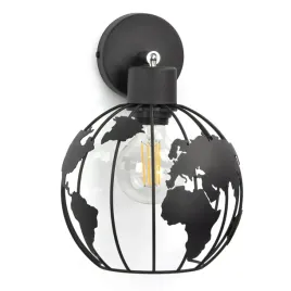 lampa-scienna-kinkiet-globus-czarna-biala-szara