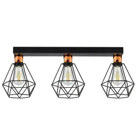 lampa-wiszaca-zyrandol-plafon-diament-miedz-led