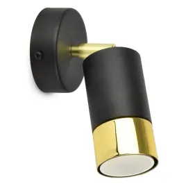 lampa-scienna-kinkiet-spot-metal-czarna-zlota-gu10