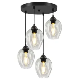 lampa-wiszaca-zyrandol-plafon-4-klosze-transparent