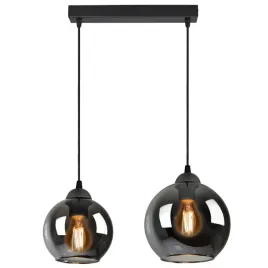 lampa-zyrandol-dwie-rozne-szklane-kule-grafit-e27