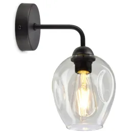 lampa-scienna-kinkiet-szklany-klosz-transparent